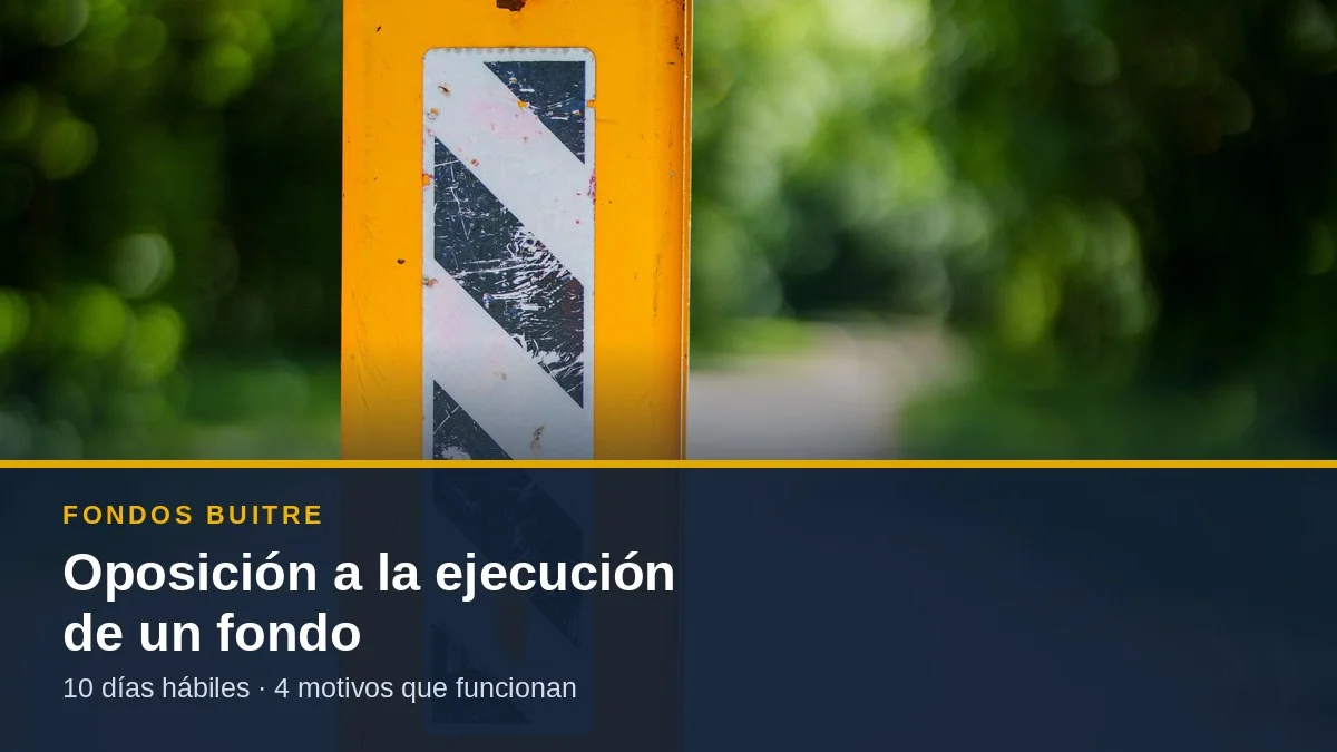 Oposición a la ejecución de un fondo: bolardo naranja que bloquea el paso en un camino
