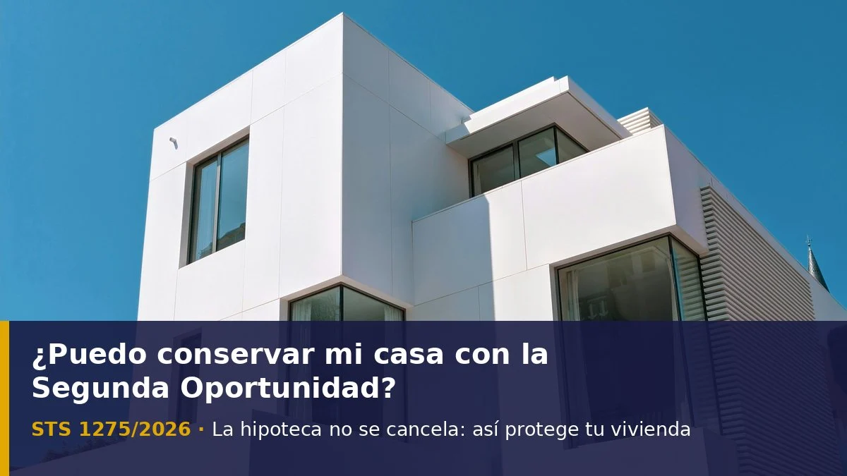 Segunda Oportunidad y vivienda habitual: ¿puedo conservar mi casa? (STS 1275/2026)